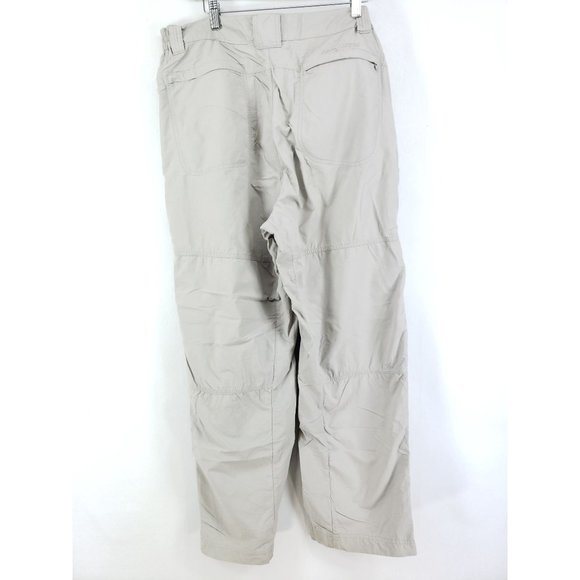 Cabelas Casuals Lightweight Pants Men's Size Large Tan Gusseted - Picture 2 of 8